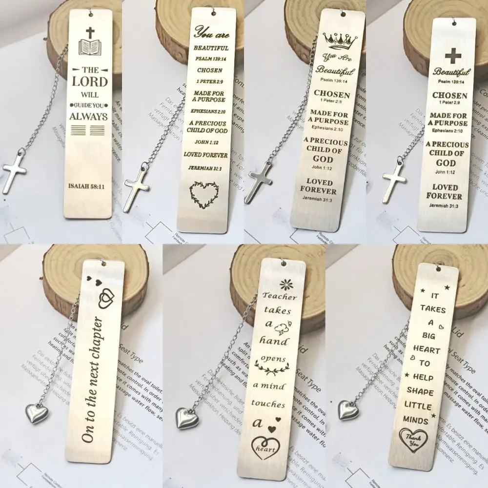 New Silver Metal Bookmarks Vintage Creative Jesus Book Marker Religious Belief Student Gifts Reading Accessories Book Lover