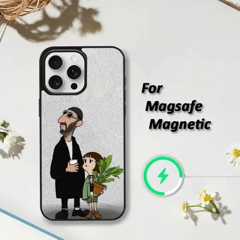 حافظة هاتف ليون الاحترافية لهاتف آيفون 17,16,15,14,13,12,Plus,Pro,Max للشحن اللاسلكي المغناطيسي Magsafe