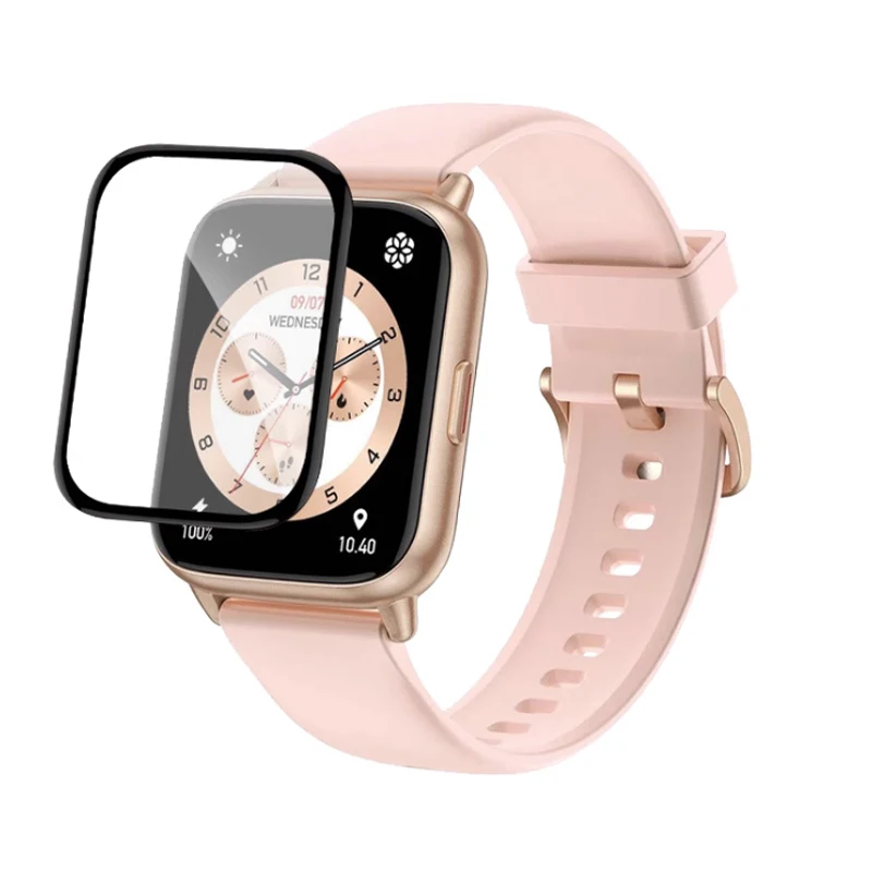 3D изогнутая мягкая прозрачная защитная пленка с полным покрытием для смарт-часов Amazfit POP 2, защита экрана POP2, аксессуары для смарт-часов