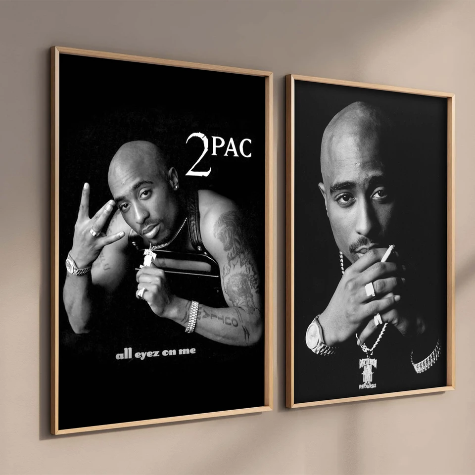アメリカ西海岸ポップヒップホップラップ歌手 2pac 写真ルーム音楽