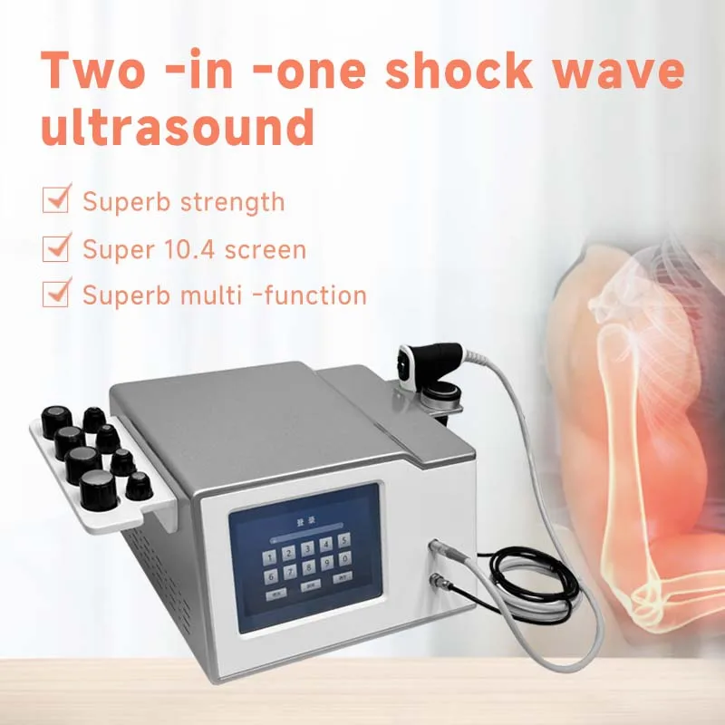 Pneumatic ballistic pneumatic shock wave massager to relieve joint pain 1MHZ ultrasonic physiotherapy device