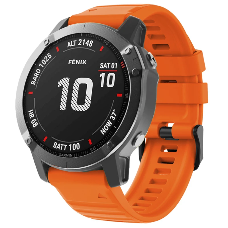 Tali jam silikon untuk Garmin FenixE, arloji cerdas Easyfit 8 47 51mm 7X 7 6X 6 Pro 5X 5 Epix Gen Pro 2, gelang Easyfit 22 26MM