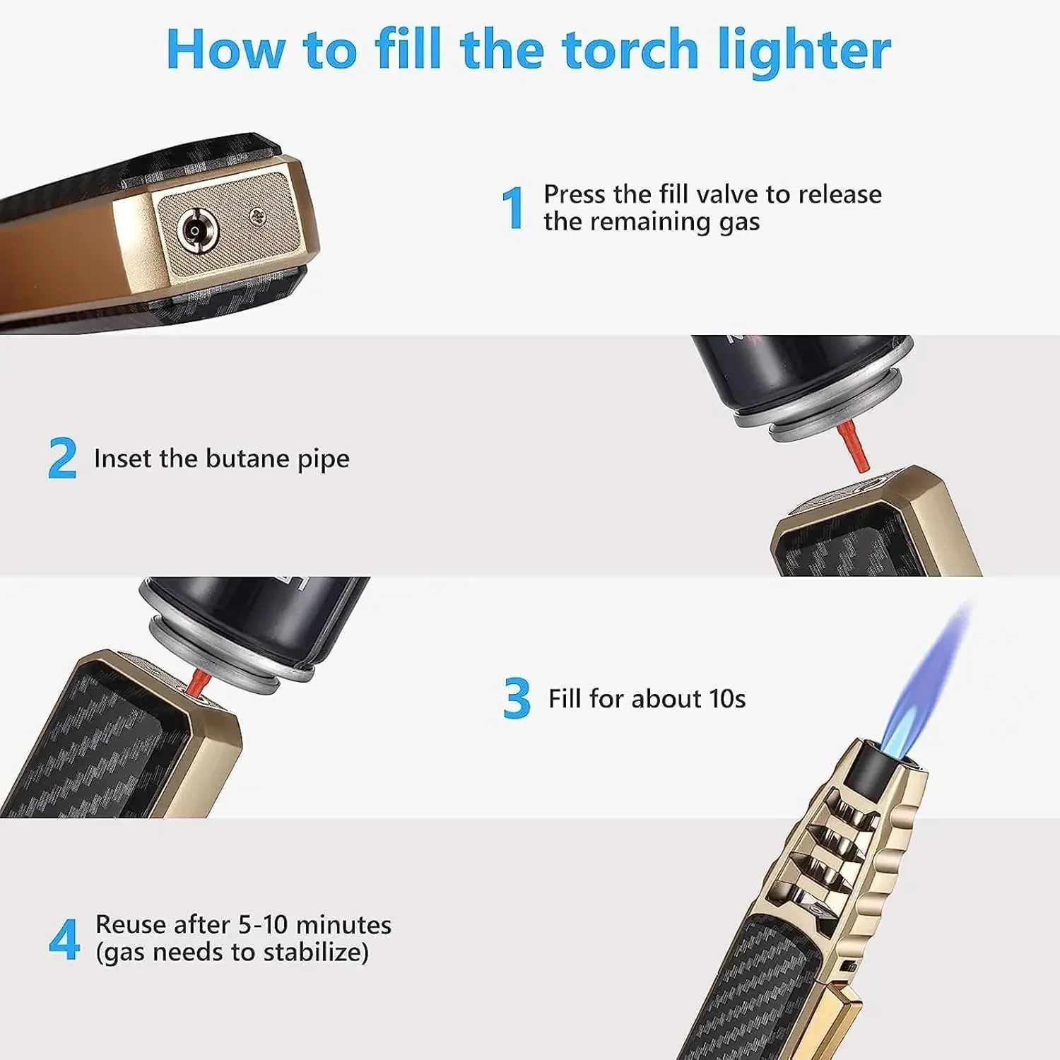 Torch Blue Flame Jet Gas Lighter Spray Gun Kitchen Cooking Smoking Accessories Windproof Turbo Jewelry Welding Cigar Lighters