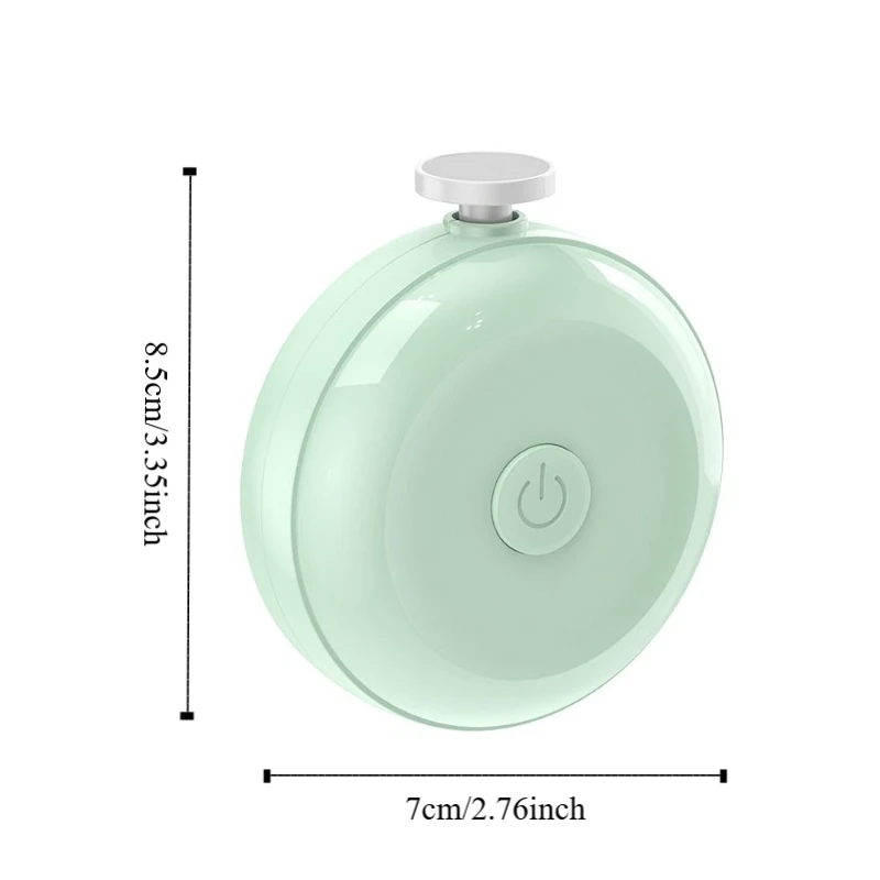 Electric Baby Nail Trimmer Safety Silent Baby Nail Grinder 6 Grinding Heads 360° Rotating Nail Clippers Manicure Tool Set