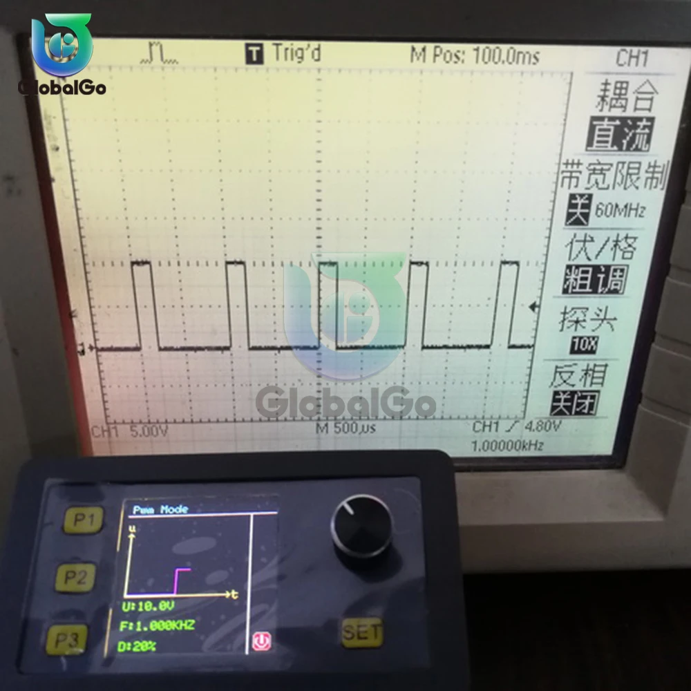 Generador de señal módulo ajustable 1-1000Hz ondas de seno 4-20mA 2-10V generador de señal PWM pulso