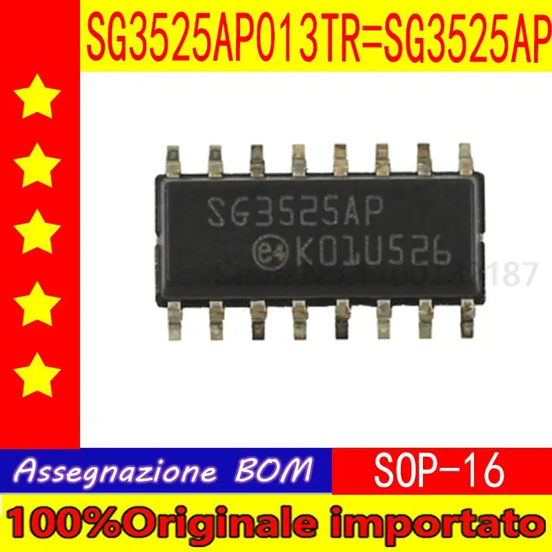 

10pcs/lot SG3525AP013TR SG3525AP SG3525ADWR2G SG3525A SOP-16 SG3525ANG SG3525AN DIP-16 Switching power SG3525