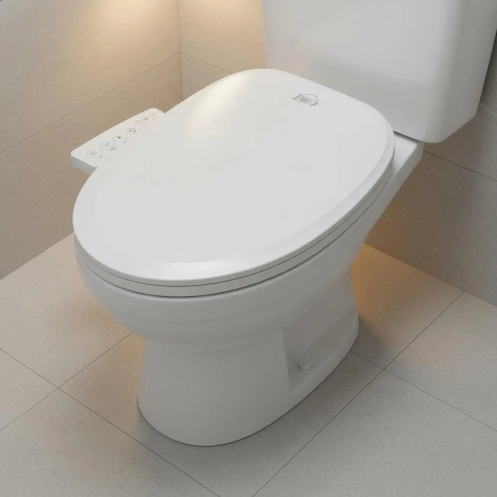 Bidet Toilet Seat Temperature Control Heated Bidet Toilet Bathroom Fixture Self-Cleaning Nozzle Autolift Lid view 5