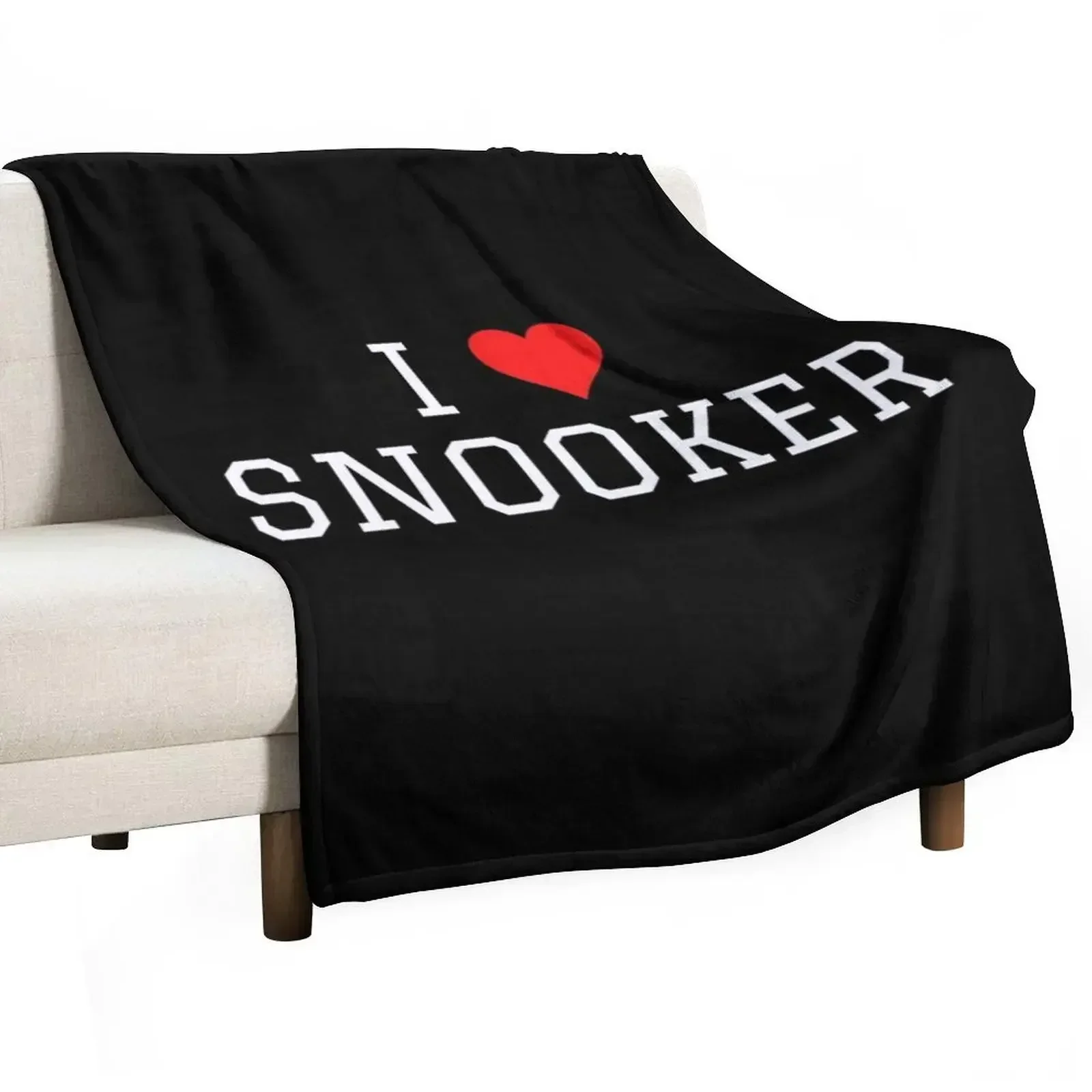 

I Love Snooker Throw Blanket Soft Comfort Blanket for Reading Watching TV