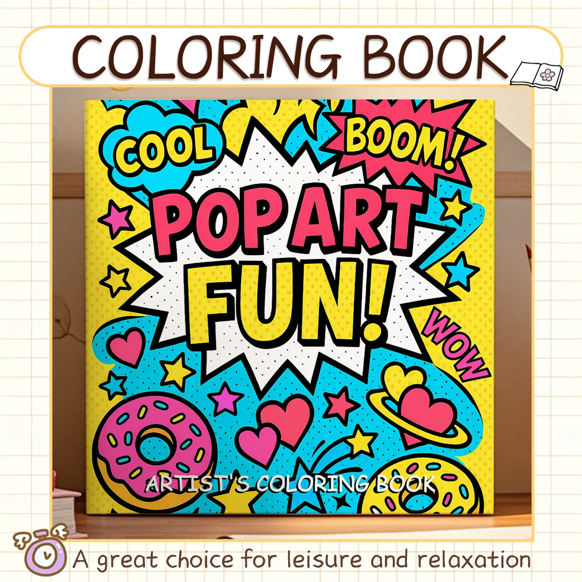 ARTIST'S Coloring Book for Adult Relieve Stress Bold-easy DIY Painting Drawing Book Painting Leisure Art Gift image 2