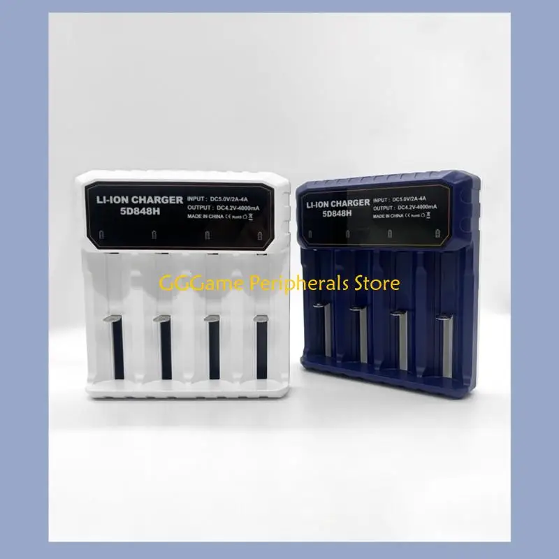 

U55B Intelligent 4 Bay Battery Chargers With Type C Port Supports 18650 26650 21700 Batteries And Safety Protections