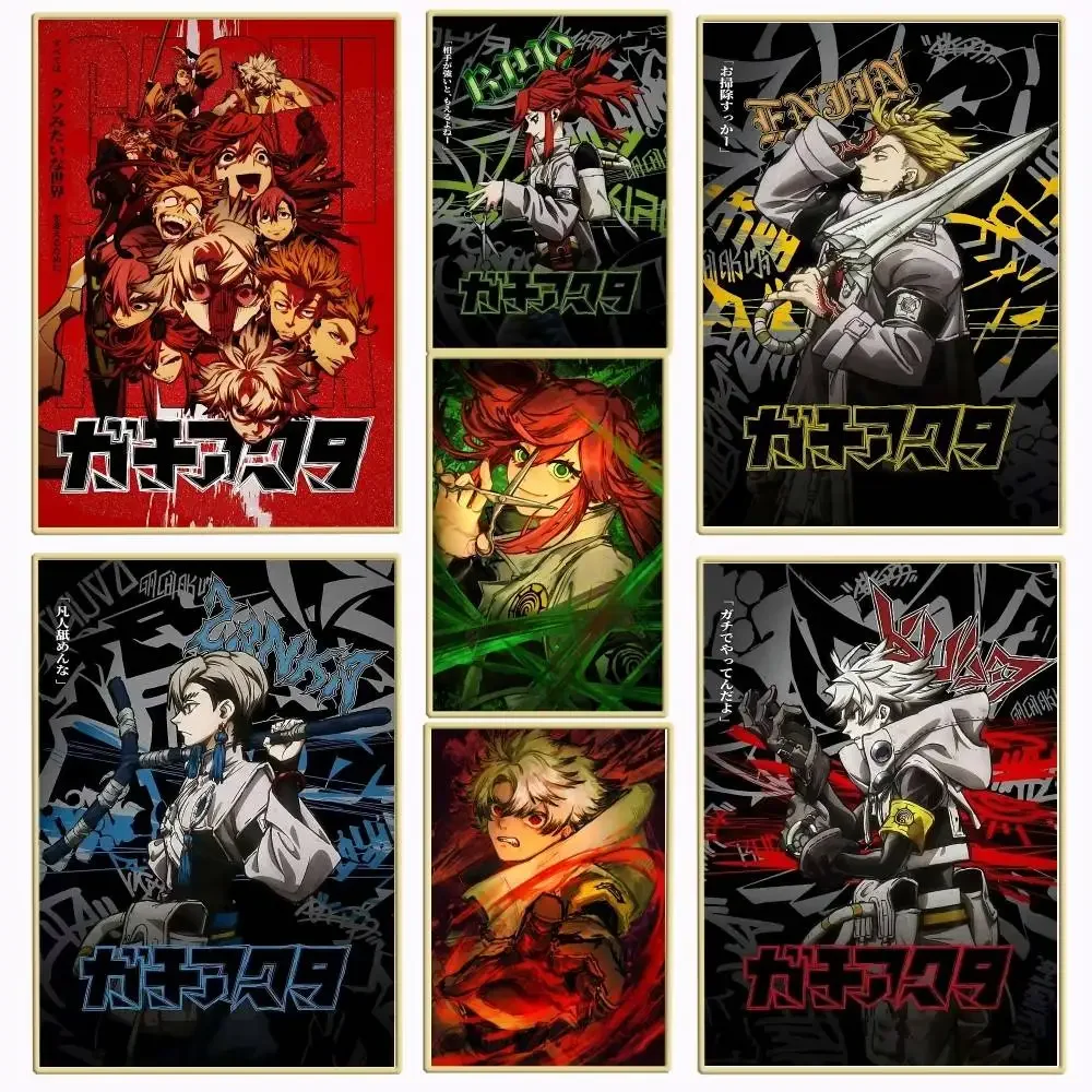 1PC Hot Cool Anime G-Gachiakuta poster Self-adhesive Art Waterproof Paper Sticker Coffee House Bar Room Wall Decor