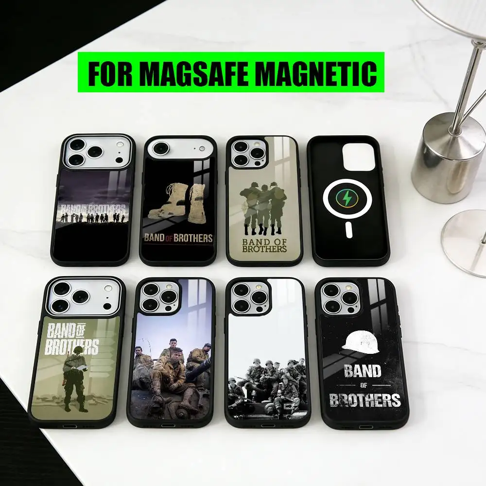 

Movie Band of B-Brothers-es Phone Case For iPhone17,16,15,14,13,12,11 Plus,Pro Magnetic For Magsafe Wireless Charging