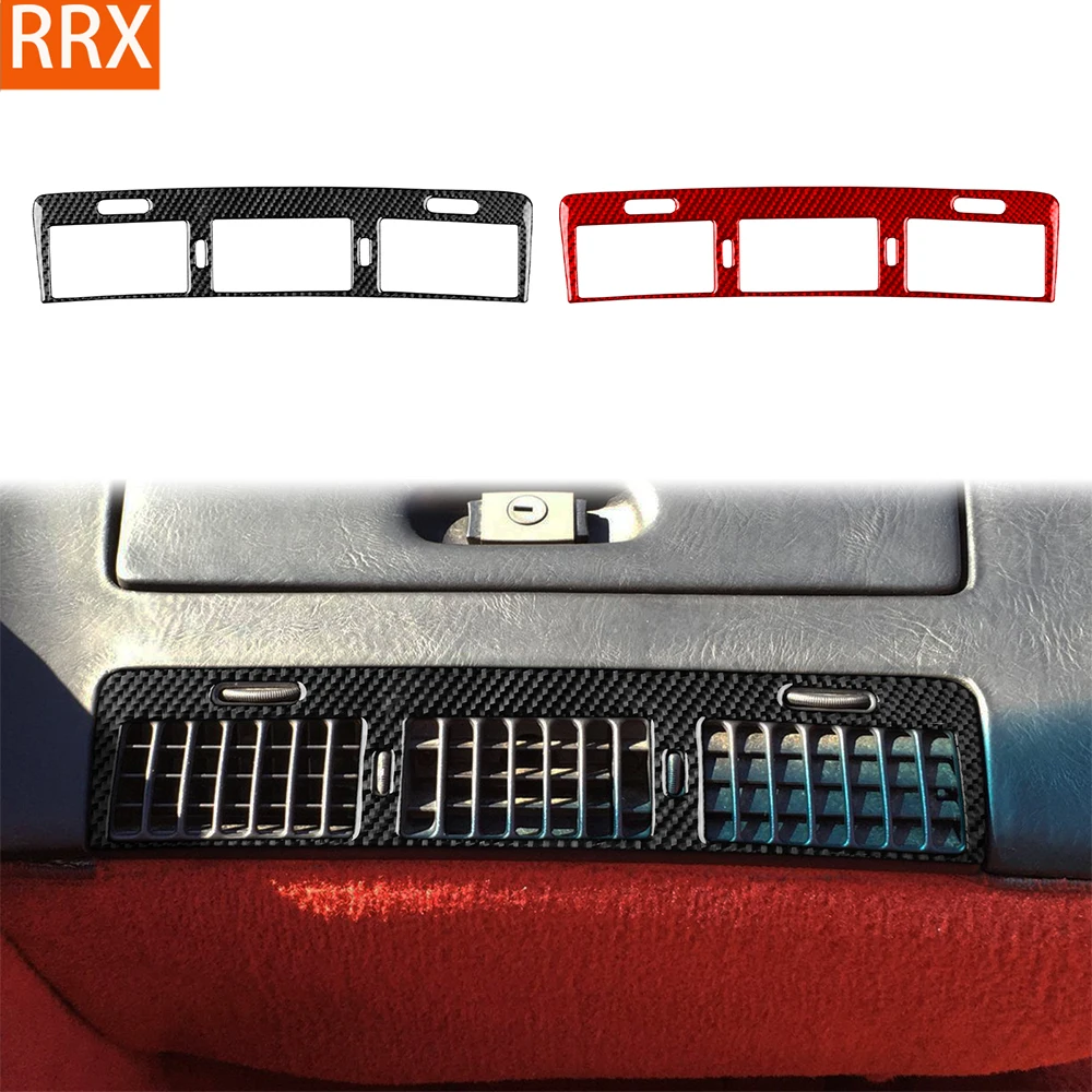 For Chevrolet Corvette ZR-1 1991-1993 Real Carbon Fiber Stickers co-pilot Air outlet panel Car Accessories Interior decorative