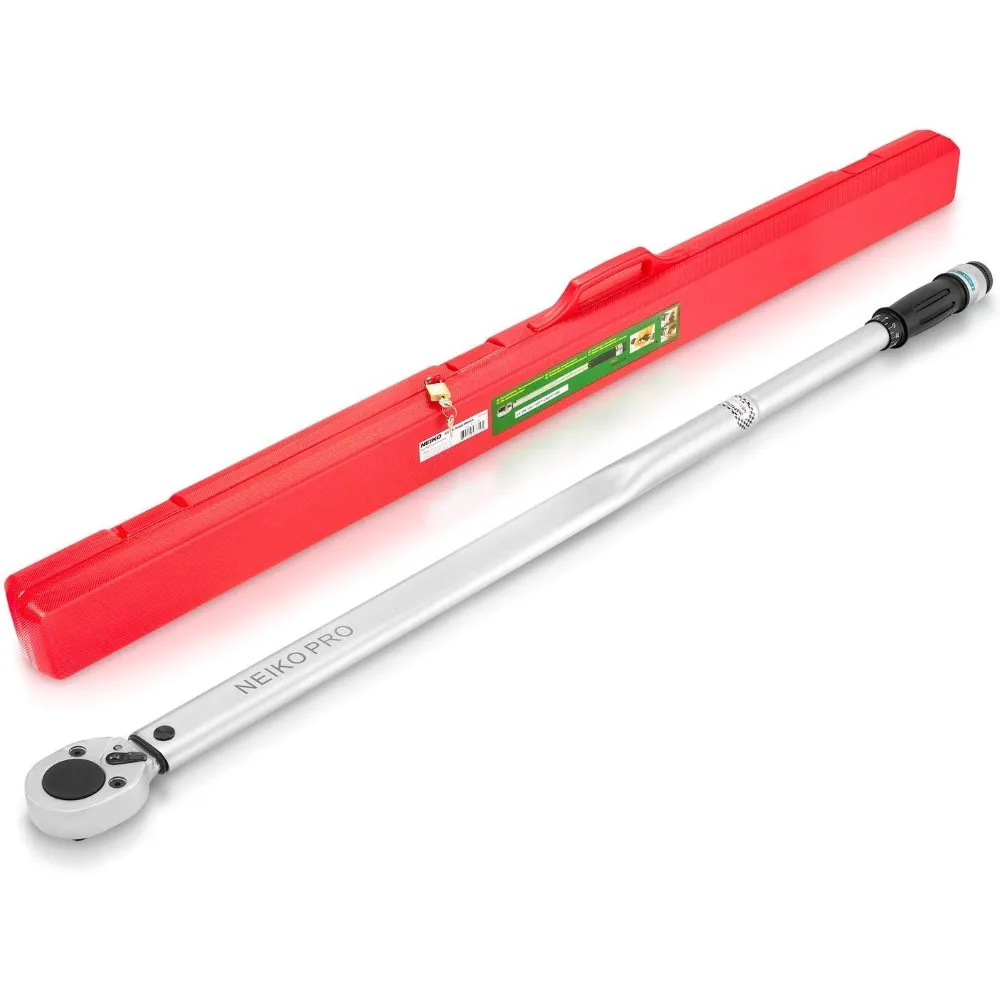 

PRO 03710B 3/4-Inch-Drive Adjustable SAE Torque Wrench with Torque Click Settings of 100–700 Foot-Pound