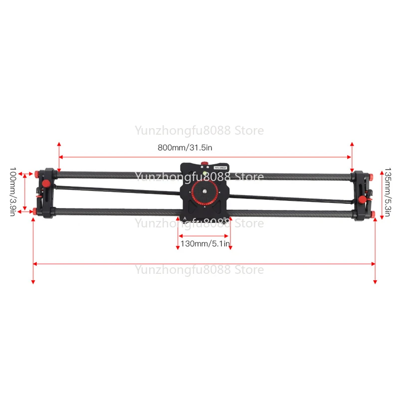 L80RC photography shooting carbon fiber electric slide slide slide detachable/wireless remote control SLR video translation