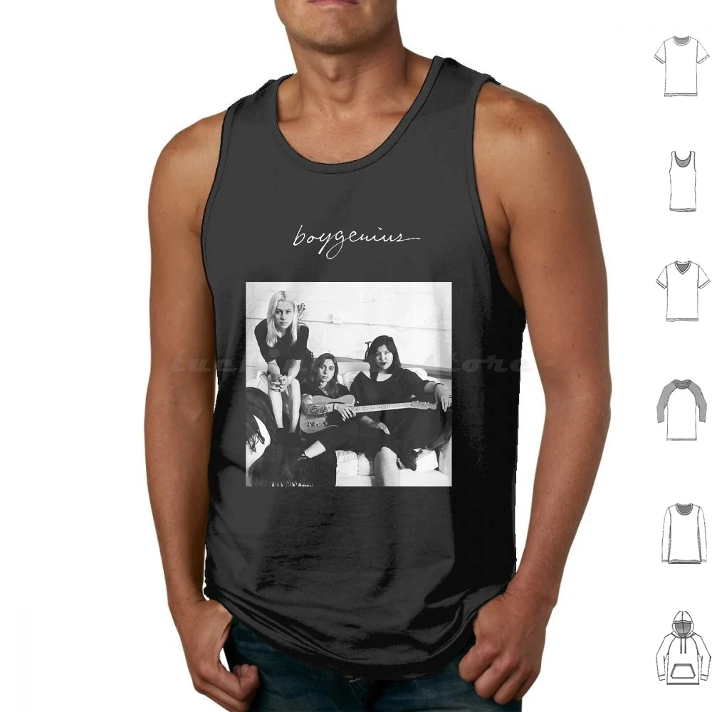 Boygenius Tank Tops Vest Sleeveless Boygenius Phoebe Bridgers Lucy Dacus Julien Baker Pharbz