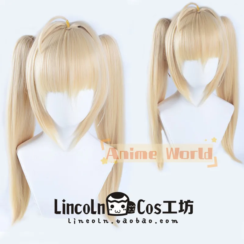 

Anime Fate Nero Claudius Cosplay Wig Halloween Carnival Party Props Synthetic Hair Heat Resistant Fiber + Wig Cap