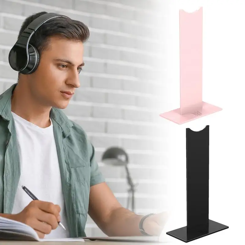 Houder voor hoofdtelefoonbureau Afneembaar Stevig en stabiel Headsetrek Ruimtebesparende hoofdtelefoonbeugel Compact ontwerp tbv