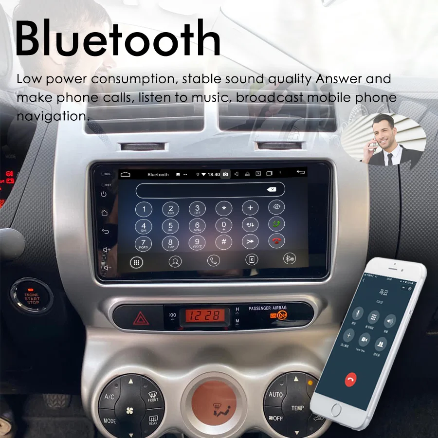 8GB Ram 128GB Rom Urban Cruiser Car Radio Stereo For TOYOTA IST Android 13 Multimedia Player GPS Navigation Carplay Head Unit