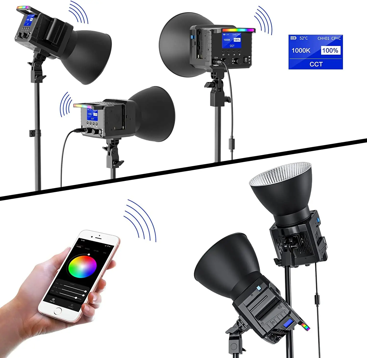 【KR &mx】sokani X100 100W dvoubarevný RGB LED video lehký APP ovládání bowens pro fotografie video nahrávka outdoorové výstřel