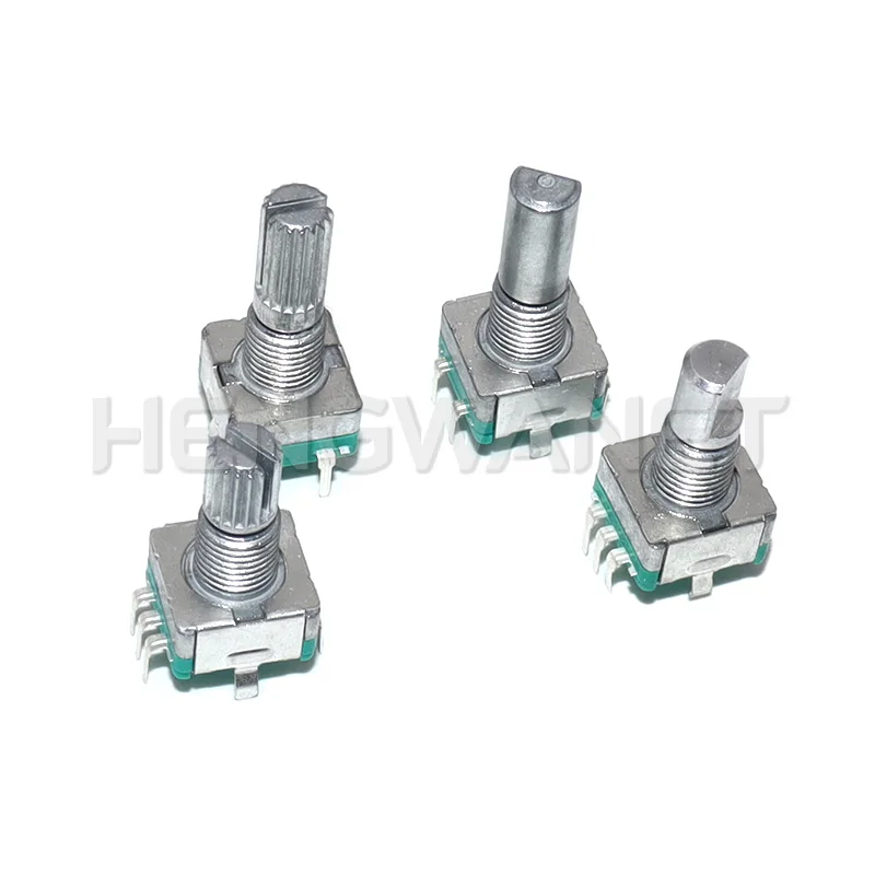 5PCS Half / Plum axis rotary encoder handle length 15mm 20mm code switch/ EC11/ digital potentiometer with switch