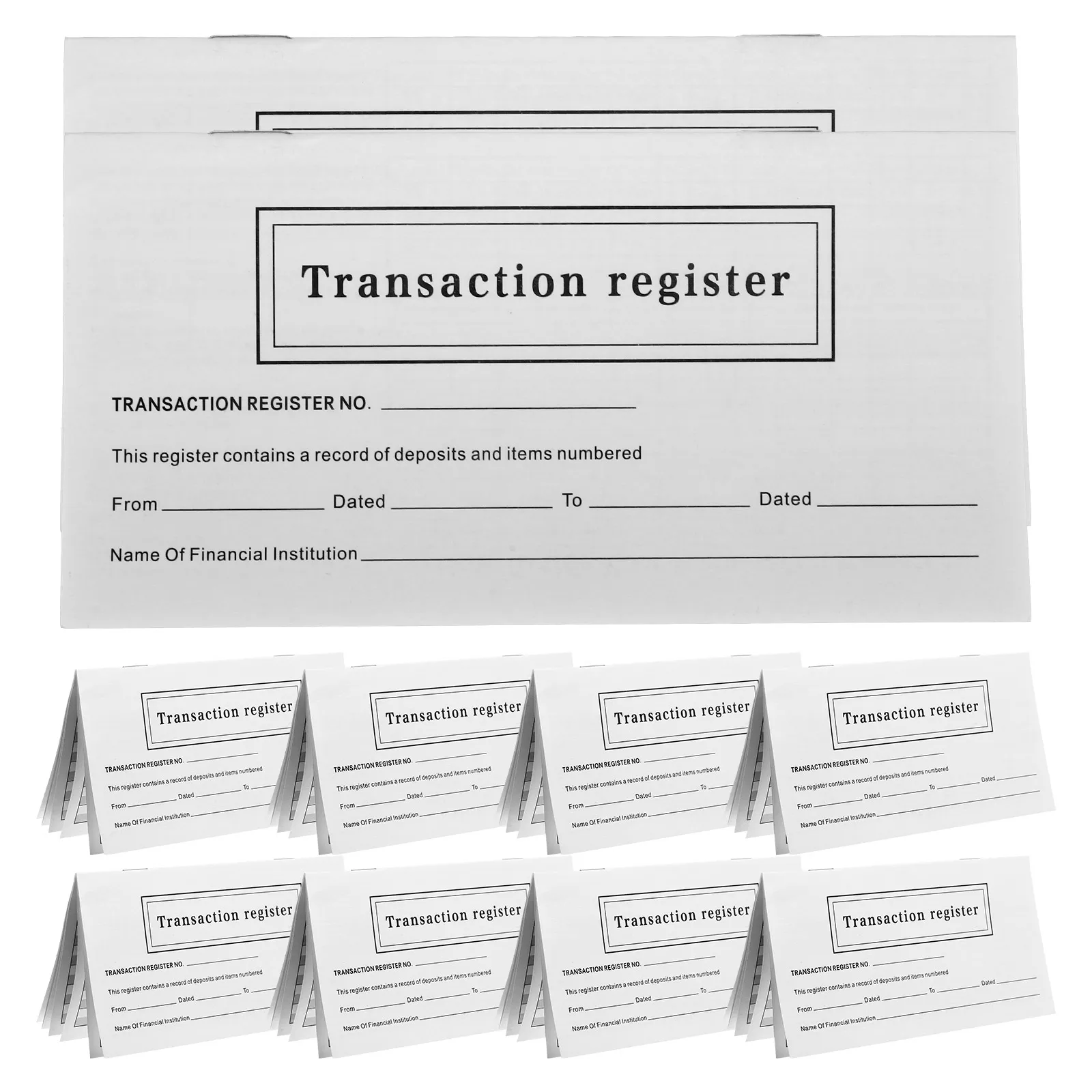 

10 Books Check Register Journal Accounts for Streamlined Checkbook Management Comprehensive Record Keeping Register Transaction