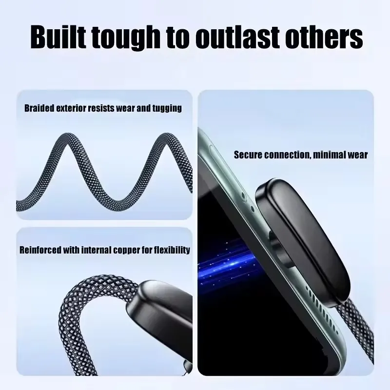 100W Fast Charging Cable Right Angle 90 Degree USB C Type C Data Cord Mobile Cell Phone Fast Charging Data Cable for Samsung MI - view 5
