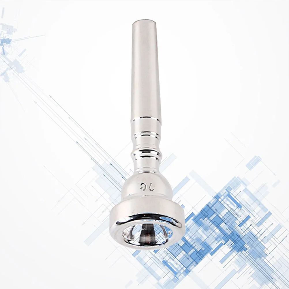 

1pcs Trumpet Mouthpiece Silver Plated Bullet Shape Metal For Beginners Professionals C507 Instrument Part