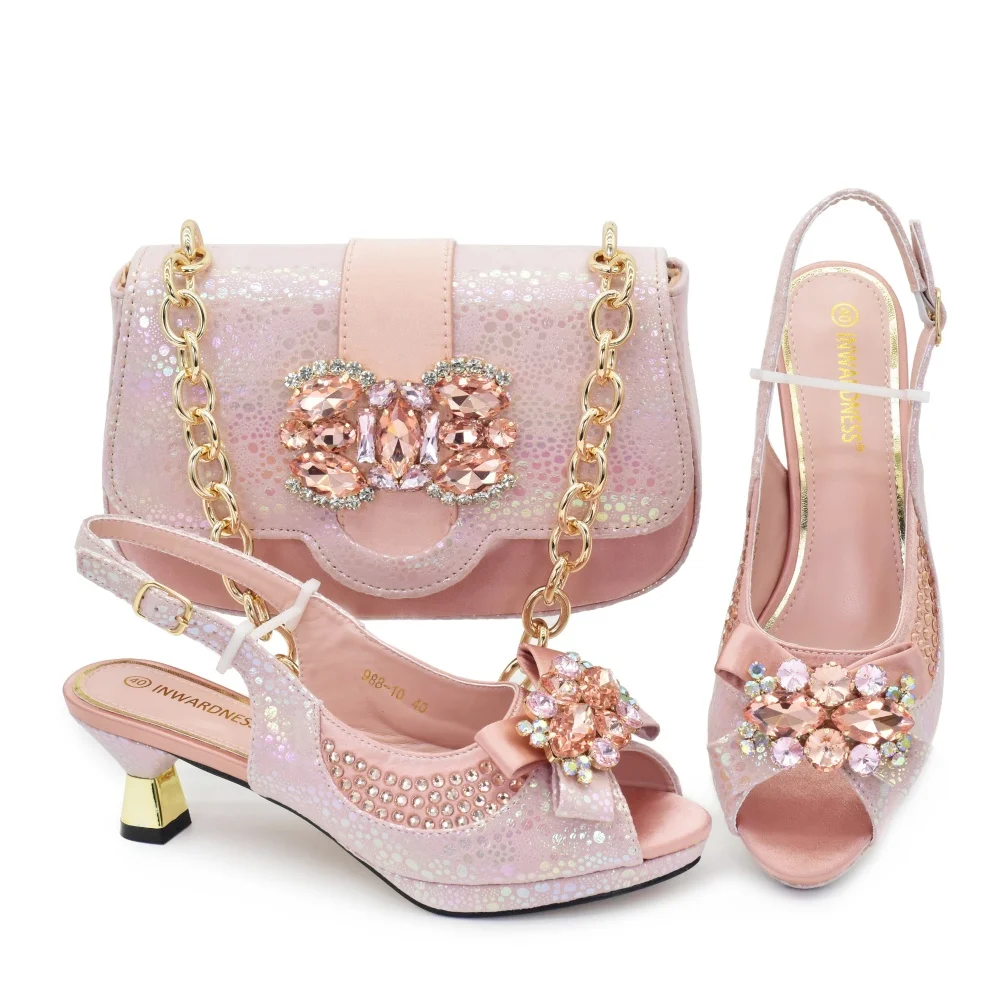 

Doershow Lastest Italian Design Fashion Style Ladies Shoes with Matching Bag Set 2026 Nigerian Shoes and Bag Set! HX1-1