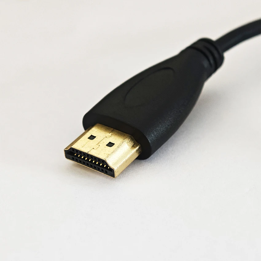 كابل بيانات مايكرو HDMI عالي الوضوح الكوع الأيسر إلى كابل hdmi كابل صغير عالي الوضوح على شكل حرف D مع 0.3 متر 0.5 متر ودرع