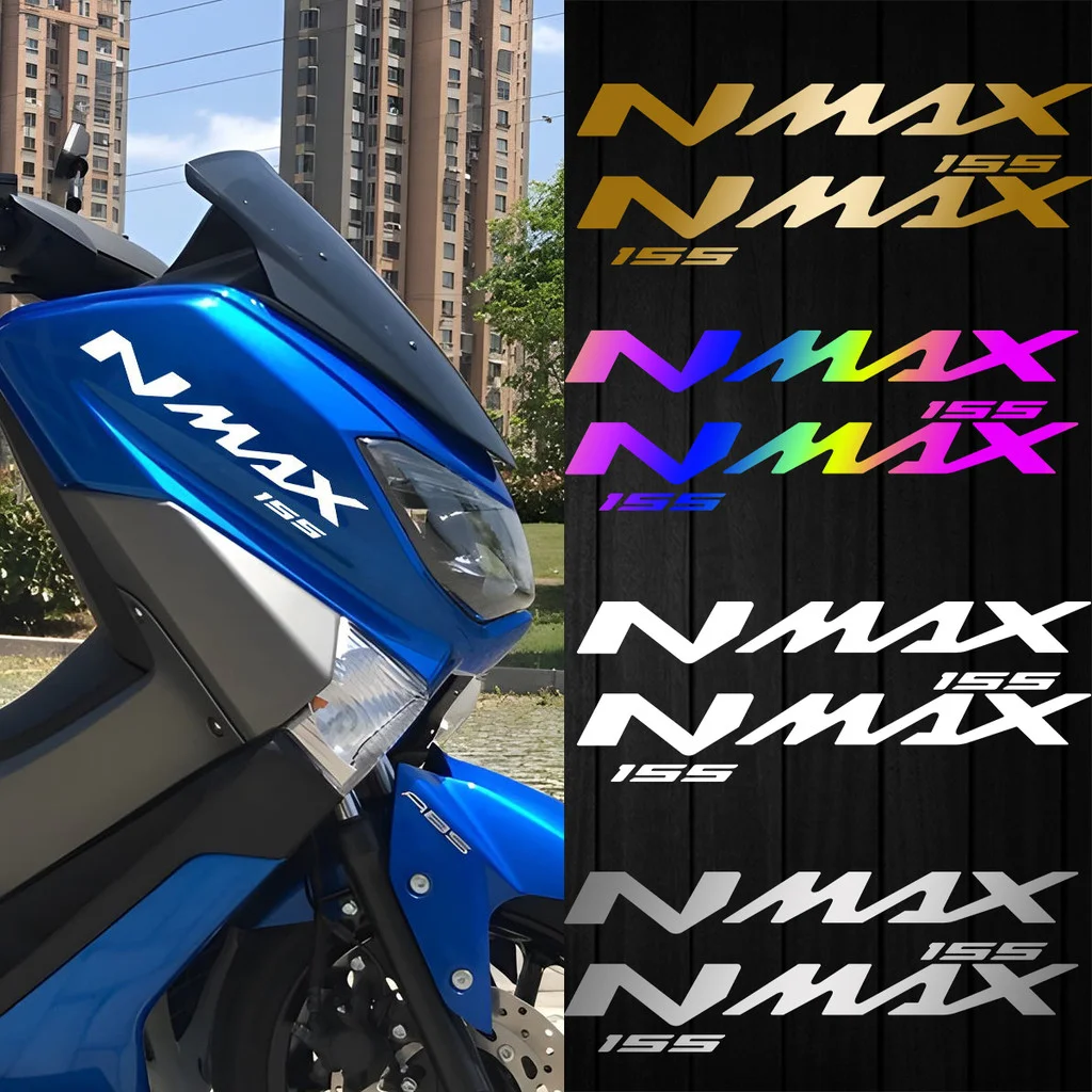 For NMAX155 NMAX 155 2PCS Motorcycle Head Stickers Limited Vinyl Reflective Scooter Body Accessories Decoration Body Decals