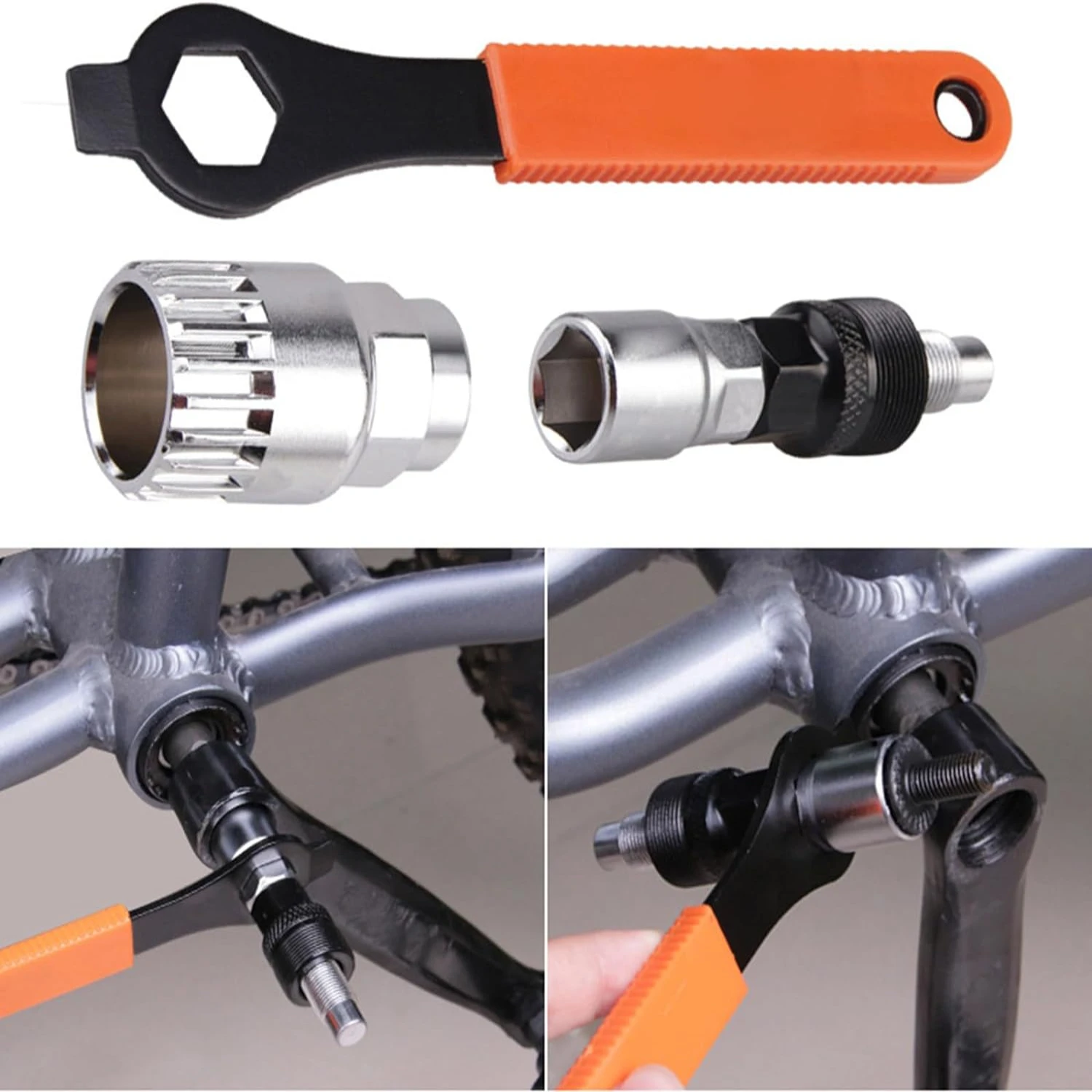 Efficient, reliable, and durable bottom bracket crank puller tool - the perfect companion for enthusiastic DIY bicycle enthusias