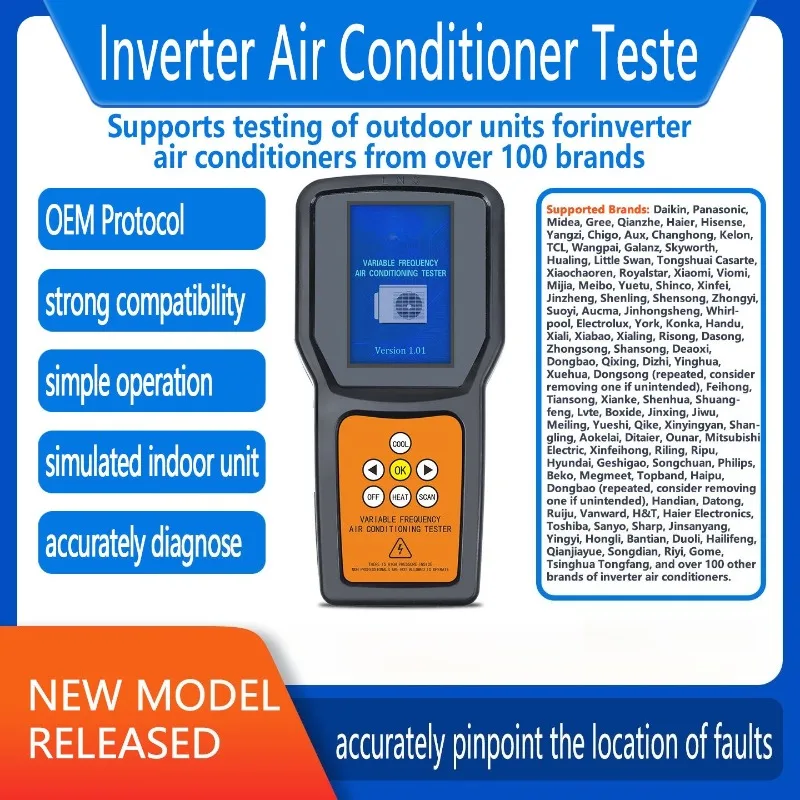 Inverter Air Conditioner Tester Compressor Fan Motor Diagnostic Tool for Repair