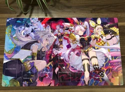 YuGiOh Malice P White Rabbit TCG CCG Mat Trading Card Game Mat Table Playmat Desk Gaming Play Mat Mouse Pad 60x35cm Darmowa torba