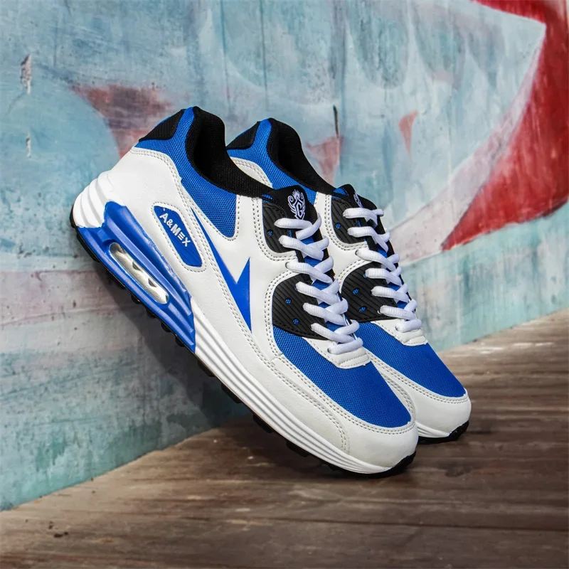 أحذية الجري الرجالية، أحذية رياضية بوسادة هوائية قابلة للتنفس، أحذية رياضية للتنس وكرة السلة #6