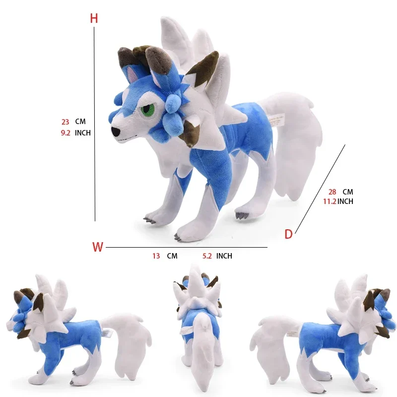 Neues Pokemon Plüschtier Alolan Vulpix Ninetales Sprigatito Mimikyu Cubone Porygon Garchomp Lapras Porygon Gefüllte Peluche Puppe