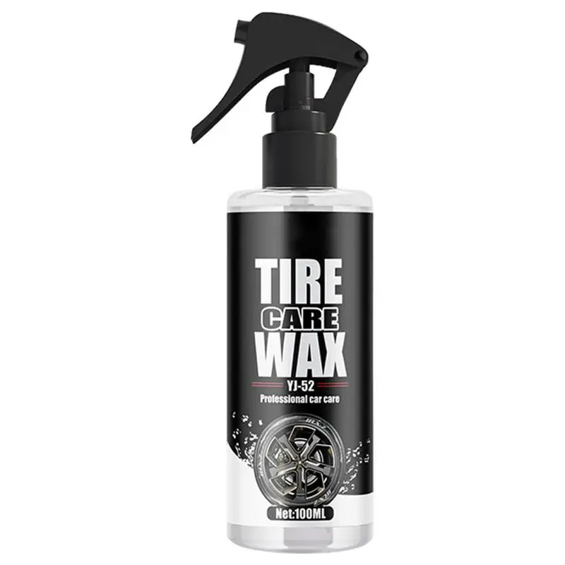 

Spray Car Wax Tire Shine 3.38oz Waterproof Auto Tire Waxing Refurbishment Spray Tire Polish Wax Coating Agent Prevent Cracks