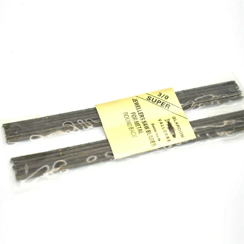 144 lame per sega Glardon Vallorbe, lame per sega per gioielli, per gioiellieri, orafi, argenteria