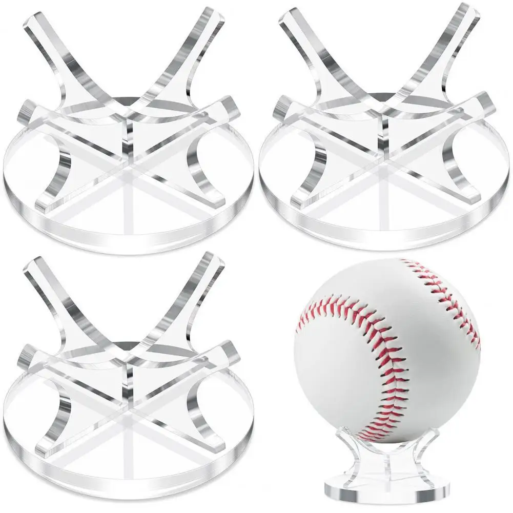 Lightweight Ball Stand Acrylic Sports Ball Display Stand Holder for Basketball Football Soccer Rugby Volleyball Baseball Golf