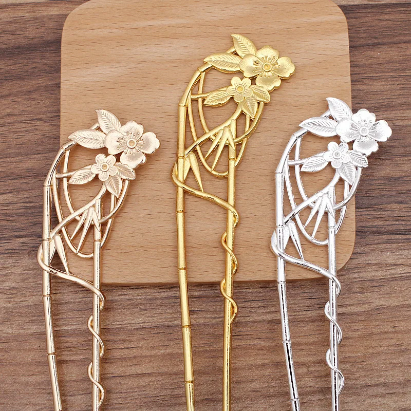 BoYuTe Metal Alloy Hairpin Hair Stick Materials Handmade DIY Jewelry Accessories and Components Wholesale