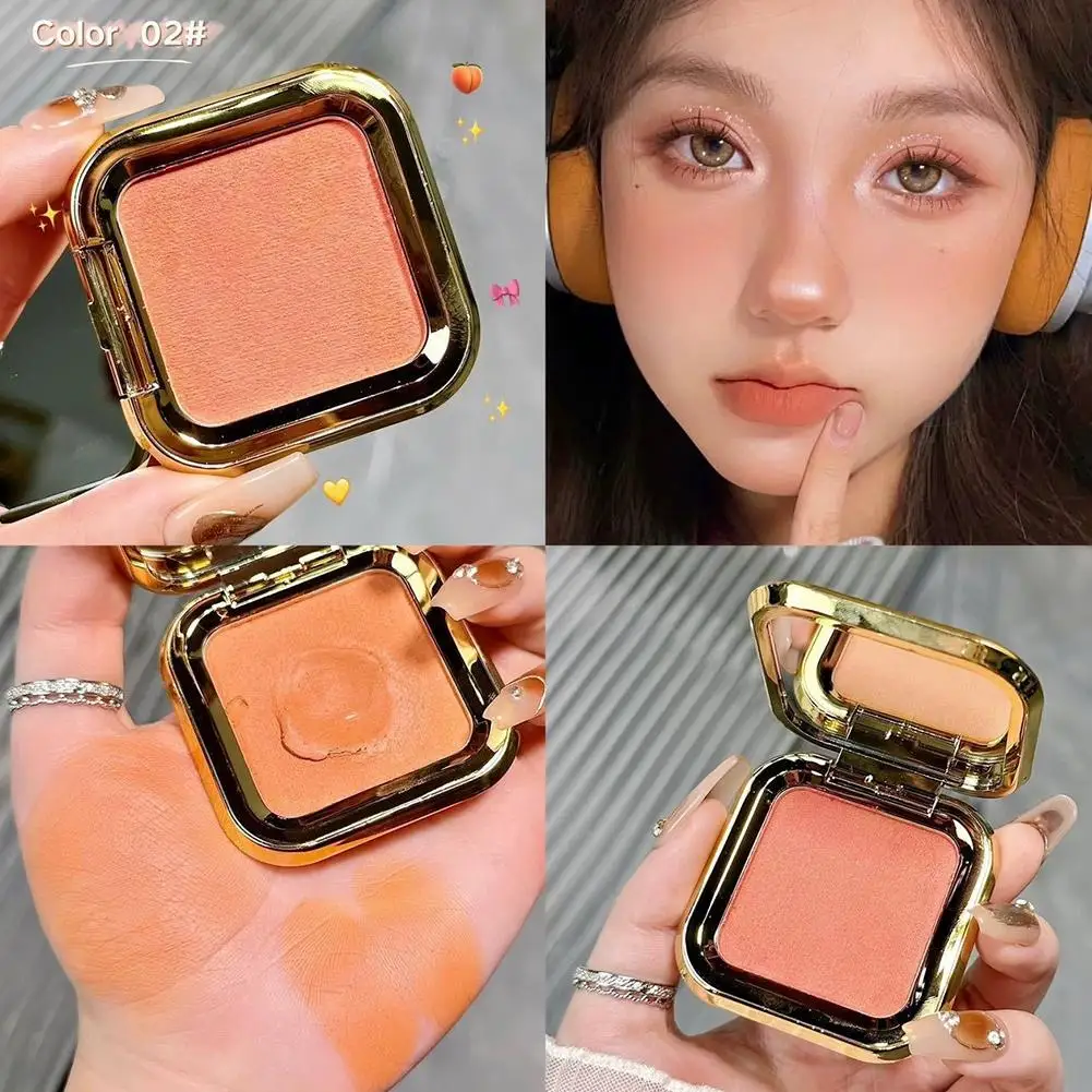 3D Blush Crema Opaca Naturale Colore a lunga durata Contorno viso Schiarente naturale Purè di patate Blush Crema Trucco donna