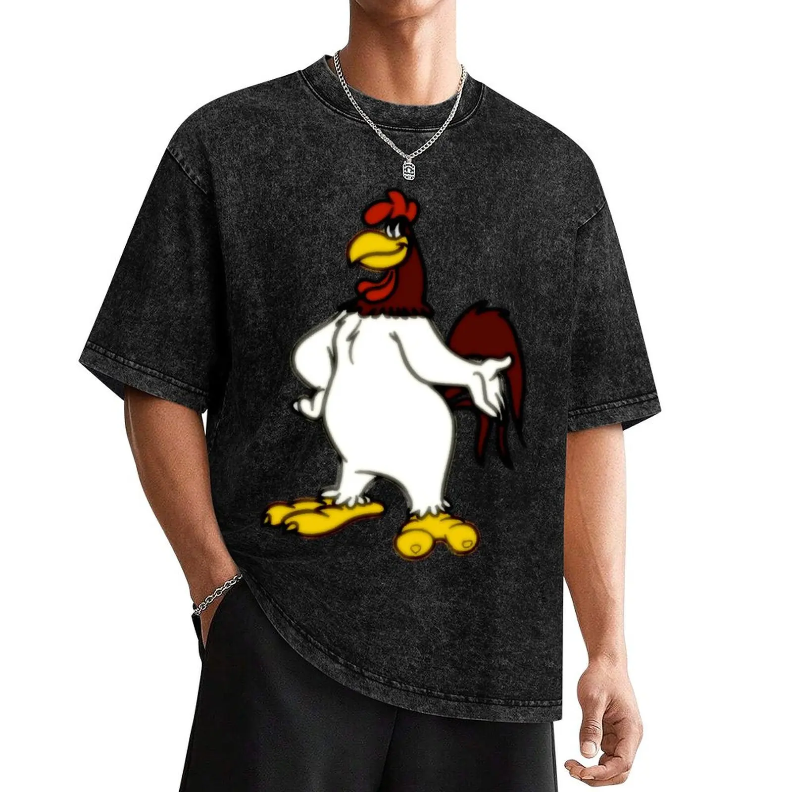 

Foghorn T-Shirt shirts graphic oversized animal prinfor boys mens graphic t-shirts funny