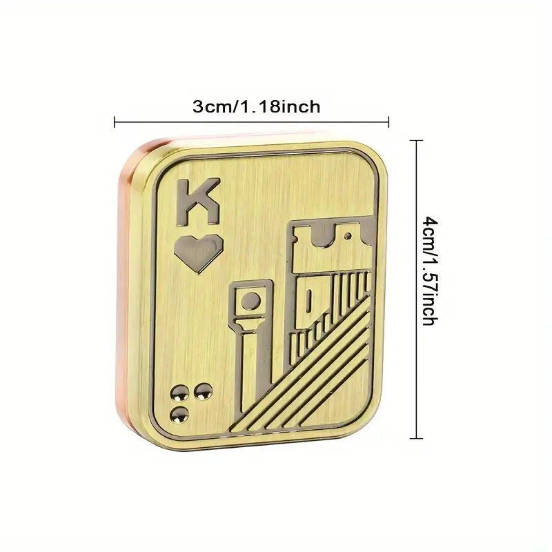 المعادن الجمجمة دفع المنزلق لعبة لتخفيف الضغط مكافحة الإجهاد EDC أعلى الغزل لعبة البوكر اللعب المحمولة الضغط المغناطيسي لعب الكبار الهدايا