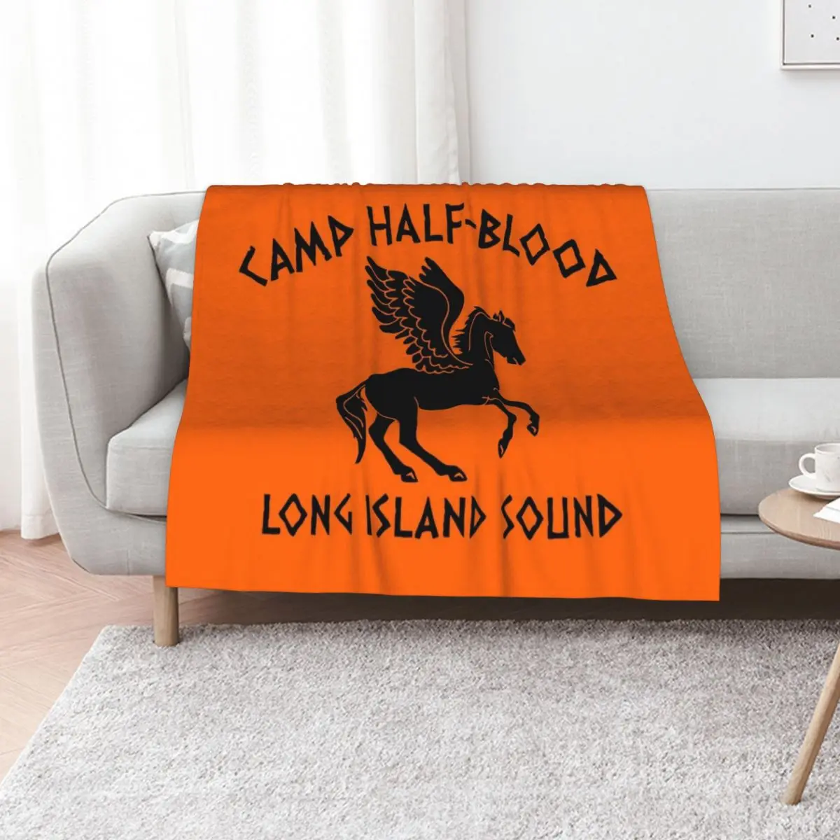 camp half blood long island Throw Blanket Heavy Soft Plush Plaid blankets ands christmas decoration Luxury for sofa Blankets