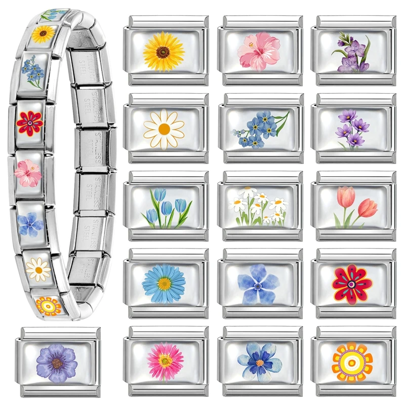 جديد جميل الحيوانات الأليفة القطط والكلاب وصلات سحرية إيطالية تناسب 9 مللي متر سوار الفولاذ المقاوم للصدأ النساء الرجال DIY بها بنفسك صنع المجوهرات