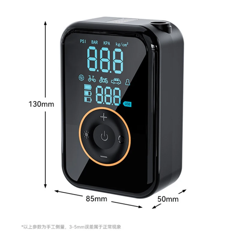 Carsun Portable Digital Tire Inflator Air Compressor - Electric Pump with LED Lamp for Car Motorcycles Bicycles 150PSI