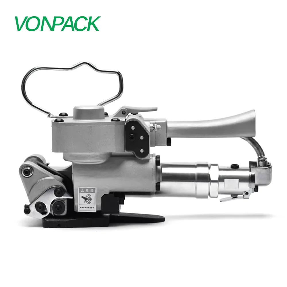

VONPACK CA19 Portable Pneumatic Strapping Tool Plastic Band Strapping Machine Packing Machine Free Separate Strap Carton Pallet