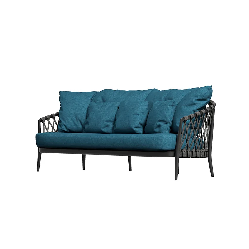 

Simple leisure outdoor balcony coffee table combination rattan sofa chair courtyard lazy