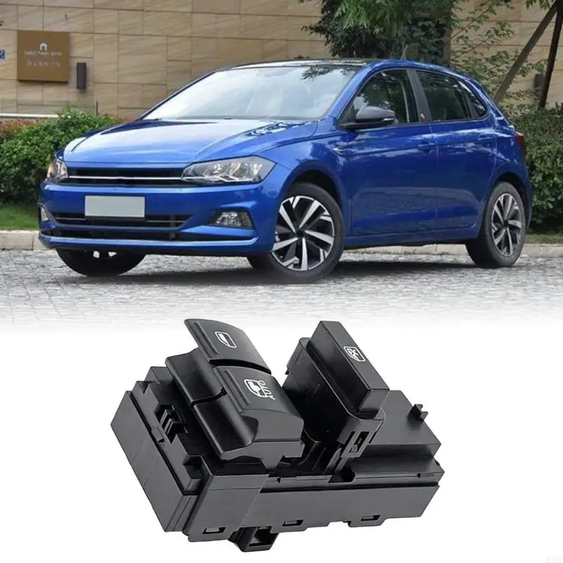 M76E 6RF959858C Schwarzes Fensterknopfgehäuse mit Verriegelungssteuerung für die Türglasreparatur – Detail 9