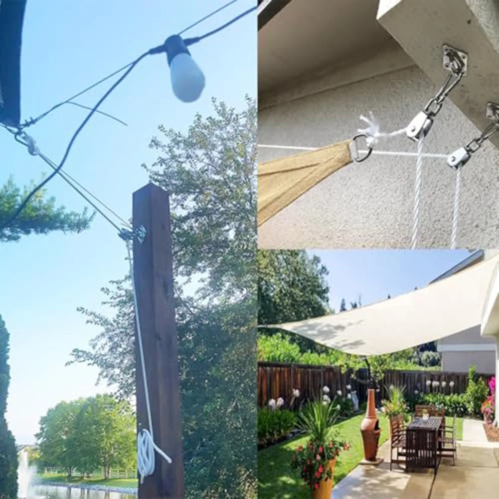 Easy Installation Pulley Kit Block Outdoor Lifting Solution Sliver M20 Pulley System Smooth Operation Easy Setup